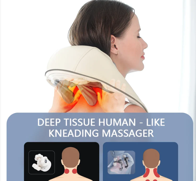 26W Brushless Motor Neck & Shoulder Massager
