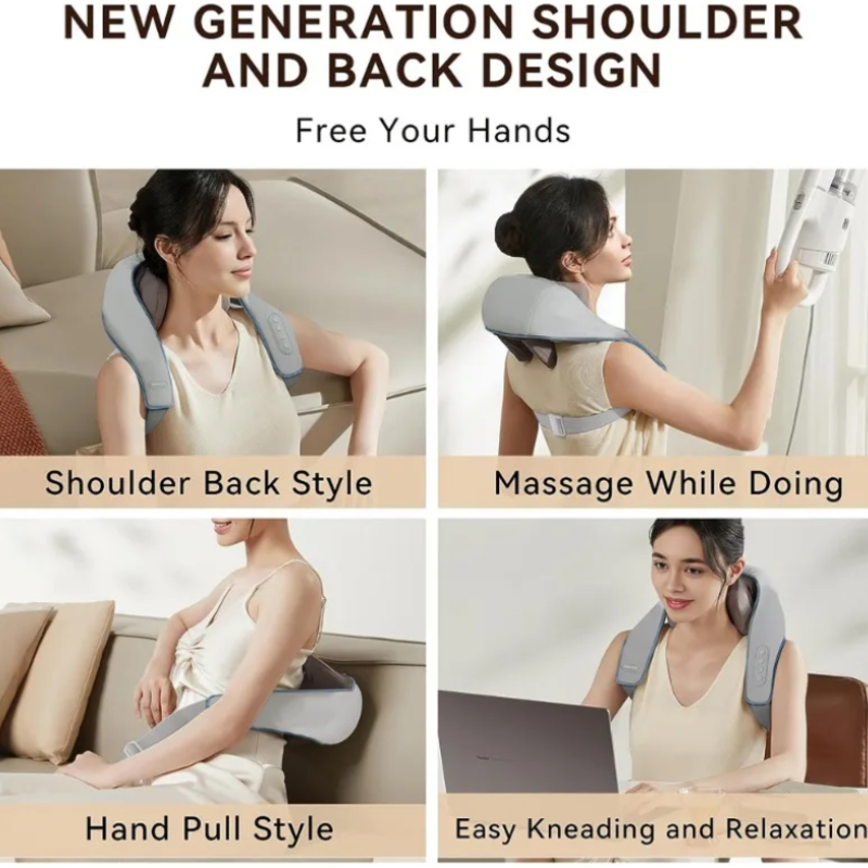 26W Brushless Motor Neck & Shoulder Massager