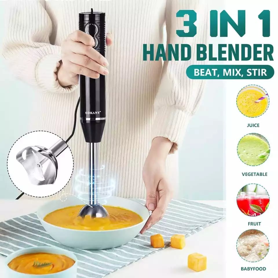 Mini Hand Portable Blender 3-in-1